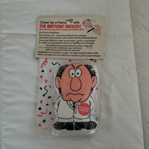 The Birthday Grouch Bean Bag Gag Gift NWT